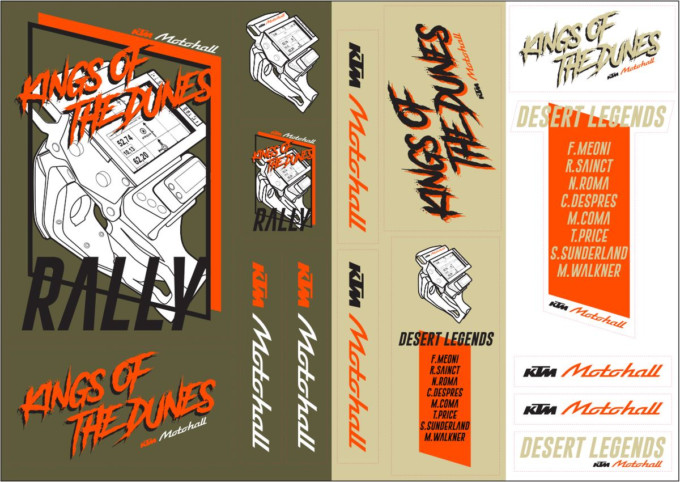 Image of KTM Special edition desert matica szett