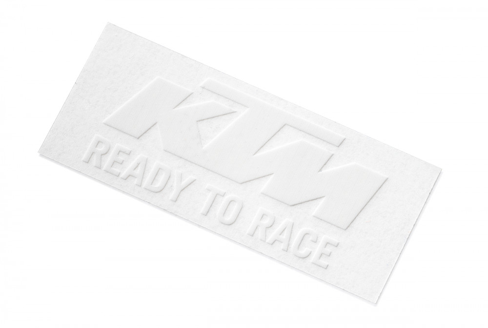 Image of KTM 2017 Logo matrica, Fehér-Narancs