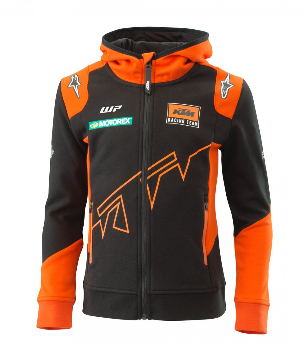Image of KTM Team gyerek zip hoodie ,fekete, XS/116