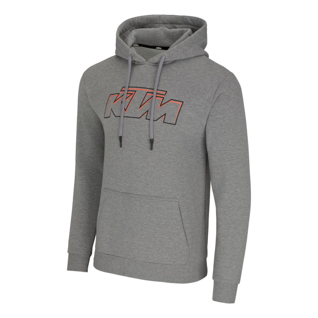 Image of KTM Essential light grey zip kapucnis pulóver