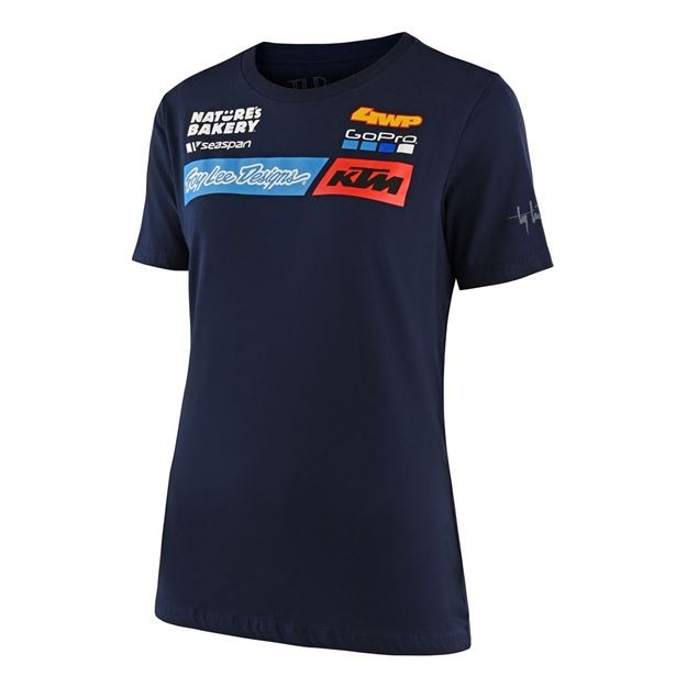 Image of KTM Troy Lee Design Factory Team NŐI póló, kék