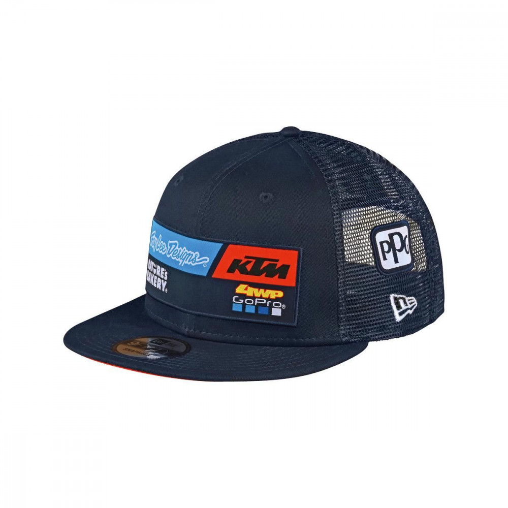 Image of KTM Troy Lee Design Factory Team Trucker snapback sapka, kék GYEREK!!!