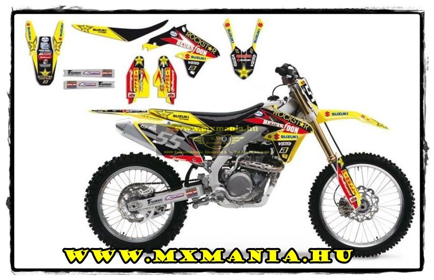 Image of Blackbird Replica Suzuki Rockstar Energy Vamo Team matricaszett RMZ250-450 motorohoz