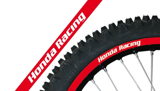 Image of Blackbird felni matrica szett, Honda piros