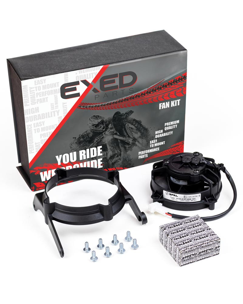 Image of Exed Parts™ – Spal hűtőventillátor készlet, KTM and HUSQVARNA TPI - 2017 to 2023, 2+4 ütem