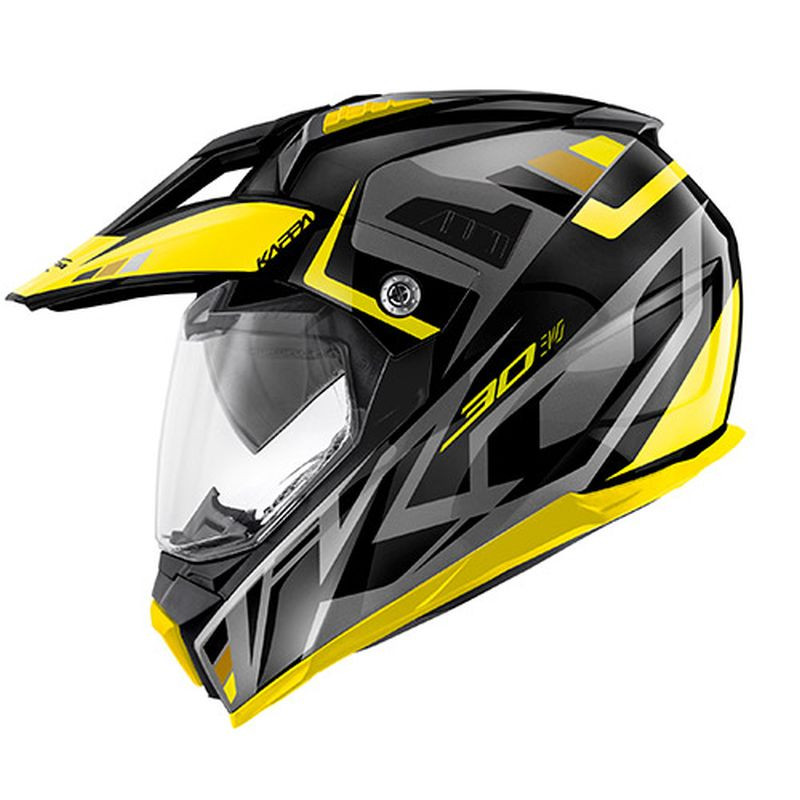 Image of Kappa KV30 Evo enduro sisak, sárga-fekete-szürke XS/54