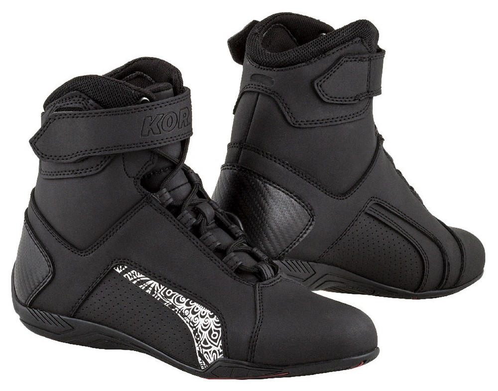 Image of Kore Velcro 2.0 női Black-white motoros cipő 42