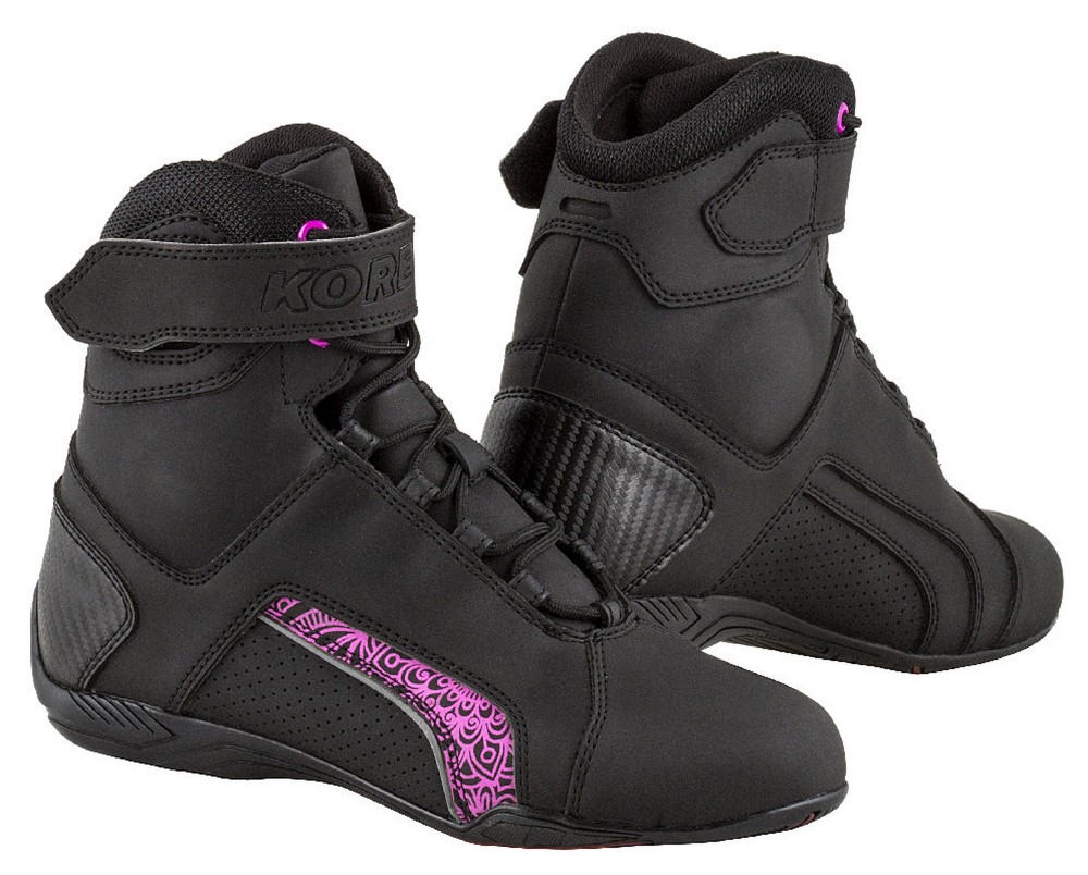 Image of Kore Velcro 2.0 női Black-pink motoros cipő