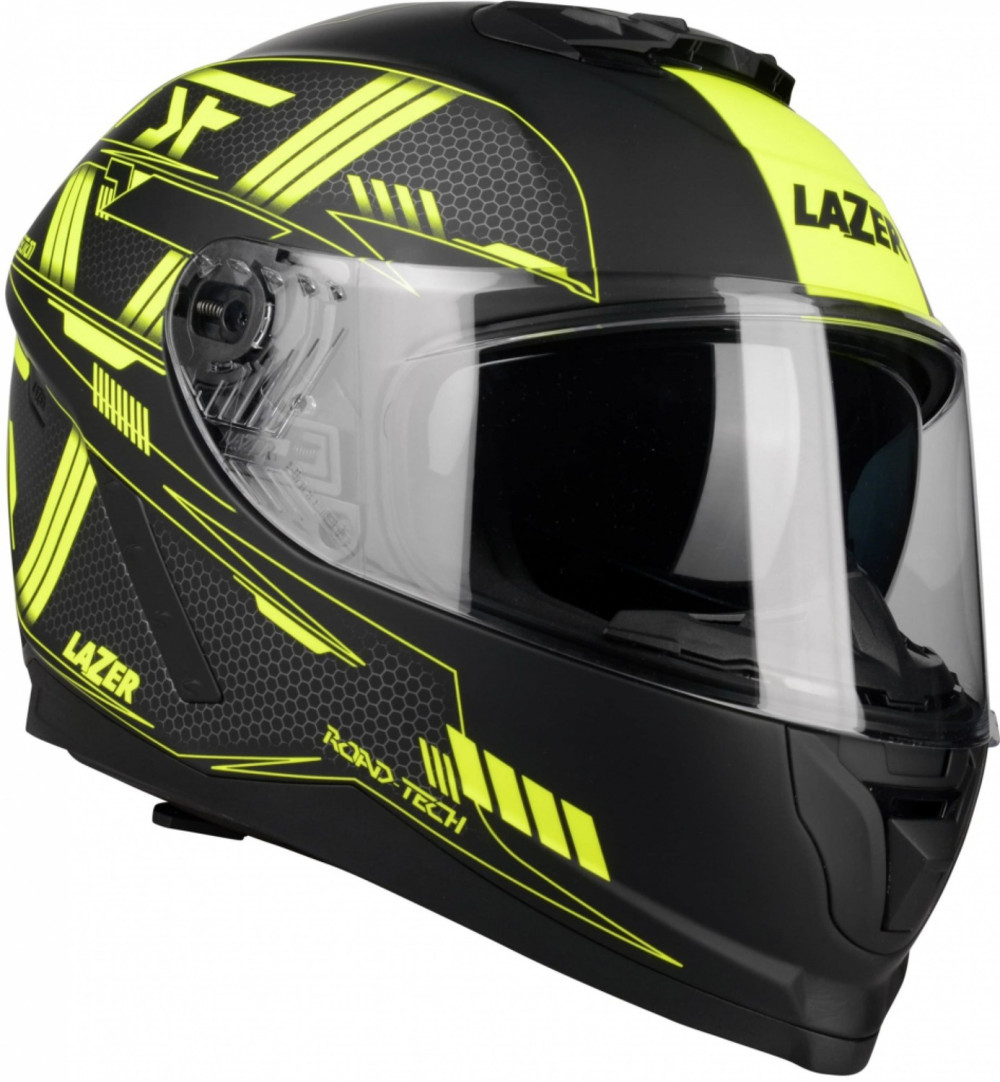Image of Lazer Rafale Evo MM Roadtech bukósisak, FEKETE / SZÜRKE / FLUO ZÖLD / MATT