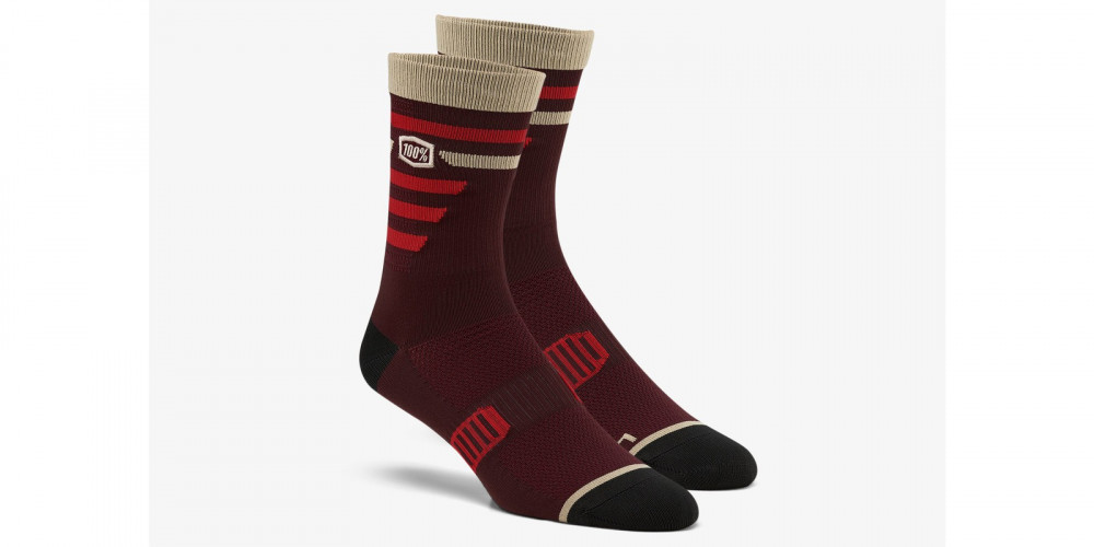 Image of 100% ADVOCATE SOCKS BURGUNDI S/M
