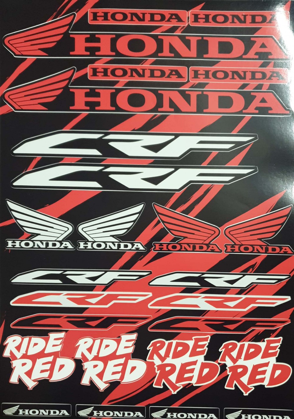 Image of HoNDA CRF piros-fekete matrica