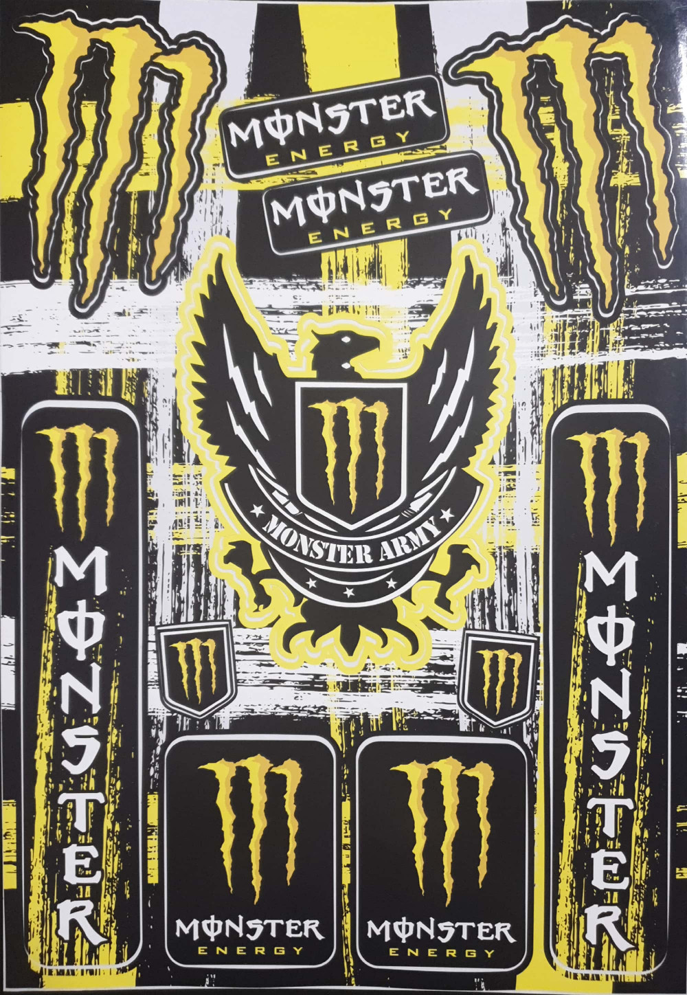 Image of Monster army matrica sárga