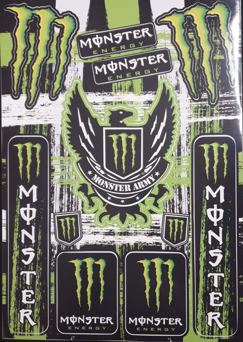 Image of Monster army matrica zöld
