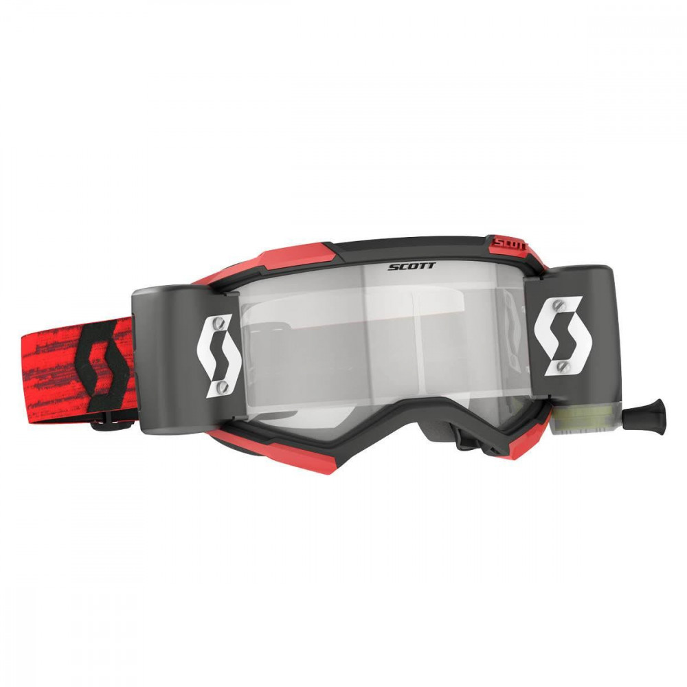 Image of Scott Furry WFS cross szemüveg roll-off, piros, víztiszta lencsével