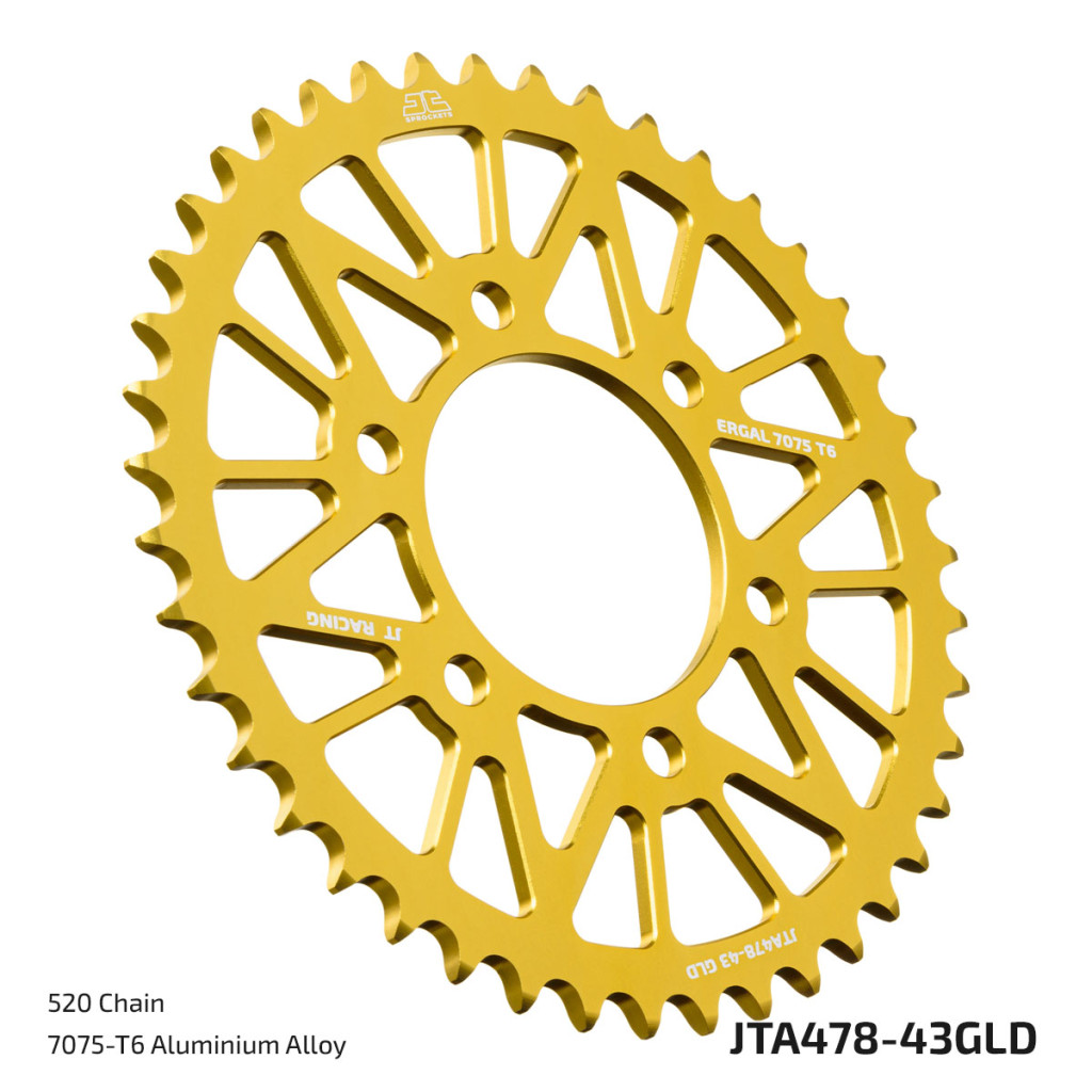 Image of JT Sprockets hátsó lánckerék, ALU 478, Kawasaki utcai motorokhoz