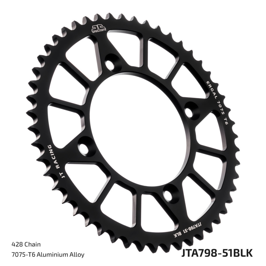 Image of JT Sprockets hátsó lánckerék, ALU 798, Suzuki RM80-85, Yamaha YZ 80-85