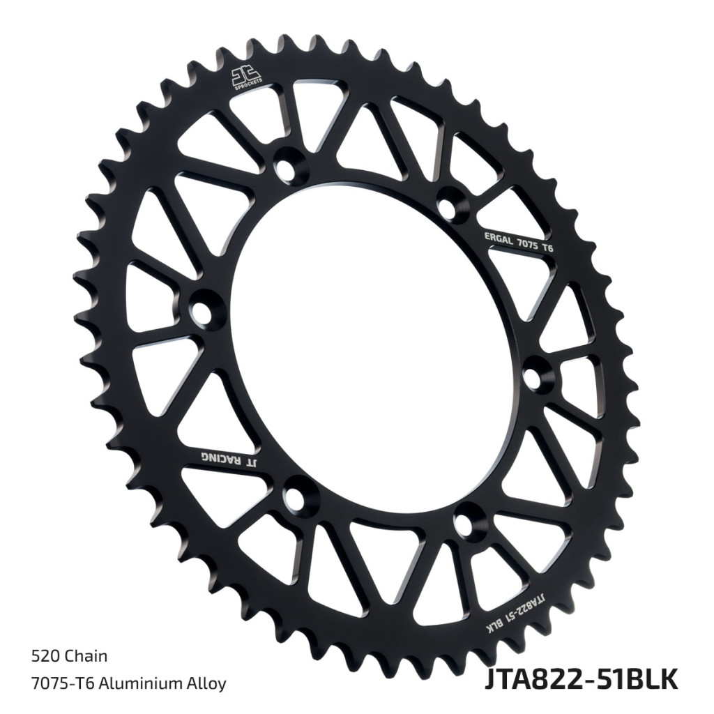 Image of JT Sprockets hátsó lánckerék, ALU 822, Husqvarna, Gas-Gas, Suzuki OffRoad motorokhoz