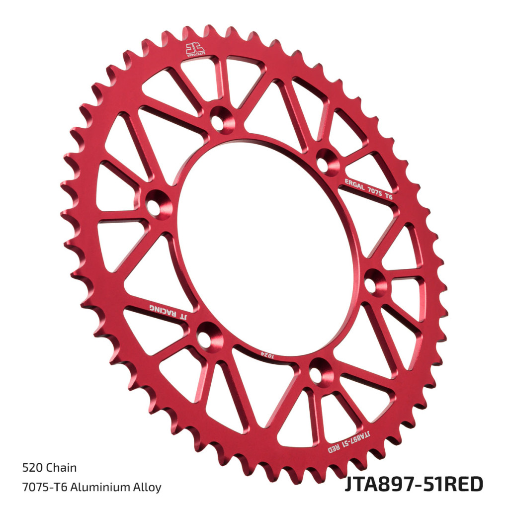 Image of JT Sprockets hátsó lánckerék, ALU, 897, Husaberg és KTM motorokhoz
