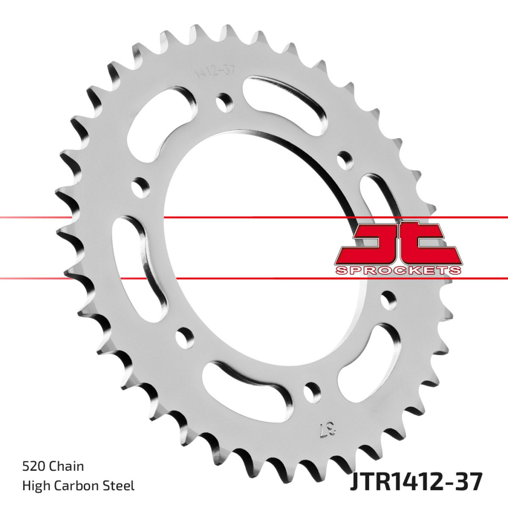 Image of JT Sprockets hátsó lánckerék, 1412, Kawasaki ATV KXT250