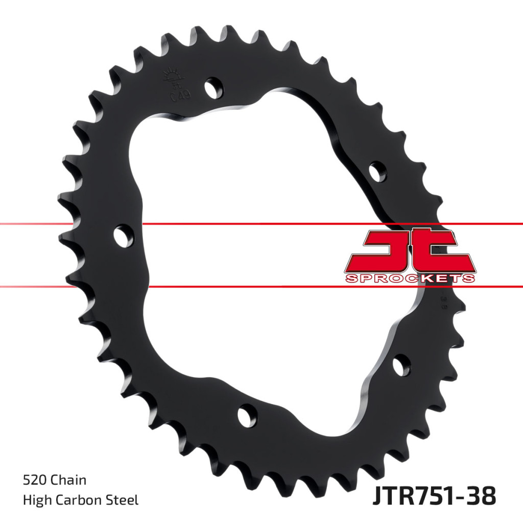 Image of JT Sprockets hátsó lánckerék, 751 adapterrel, Ducati utcai motorokhoz