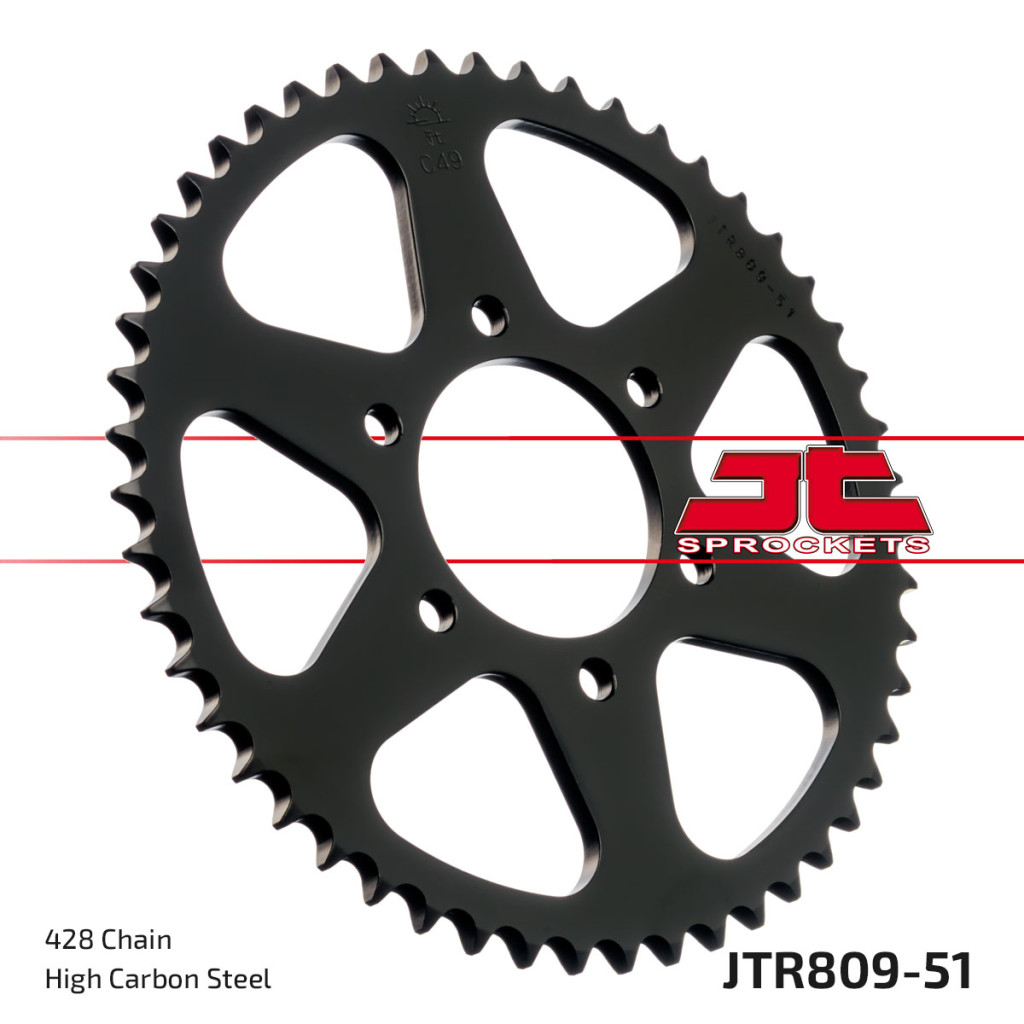 Image of JT Sprockets hátsó lánckerék, 809, Kreidler Road 125 Supermoto DT, Suzuki utcai és offroad motorokhoz